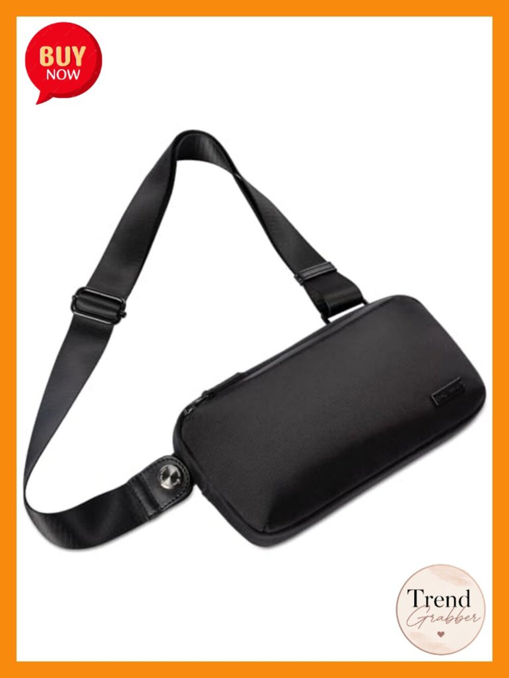 Minimalist EDC Crossbody Sling Bag with Titanium Hardware